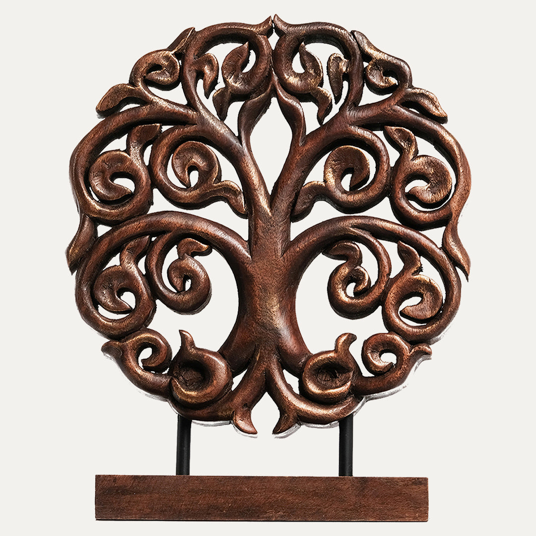 Berton Tree of Life Wooden Sculpture - Medium - Decozen
