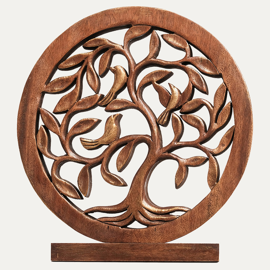 Trevose Tree of Life Wooden Sculpture - Large - Decozen