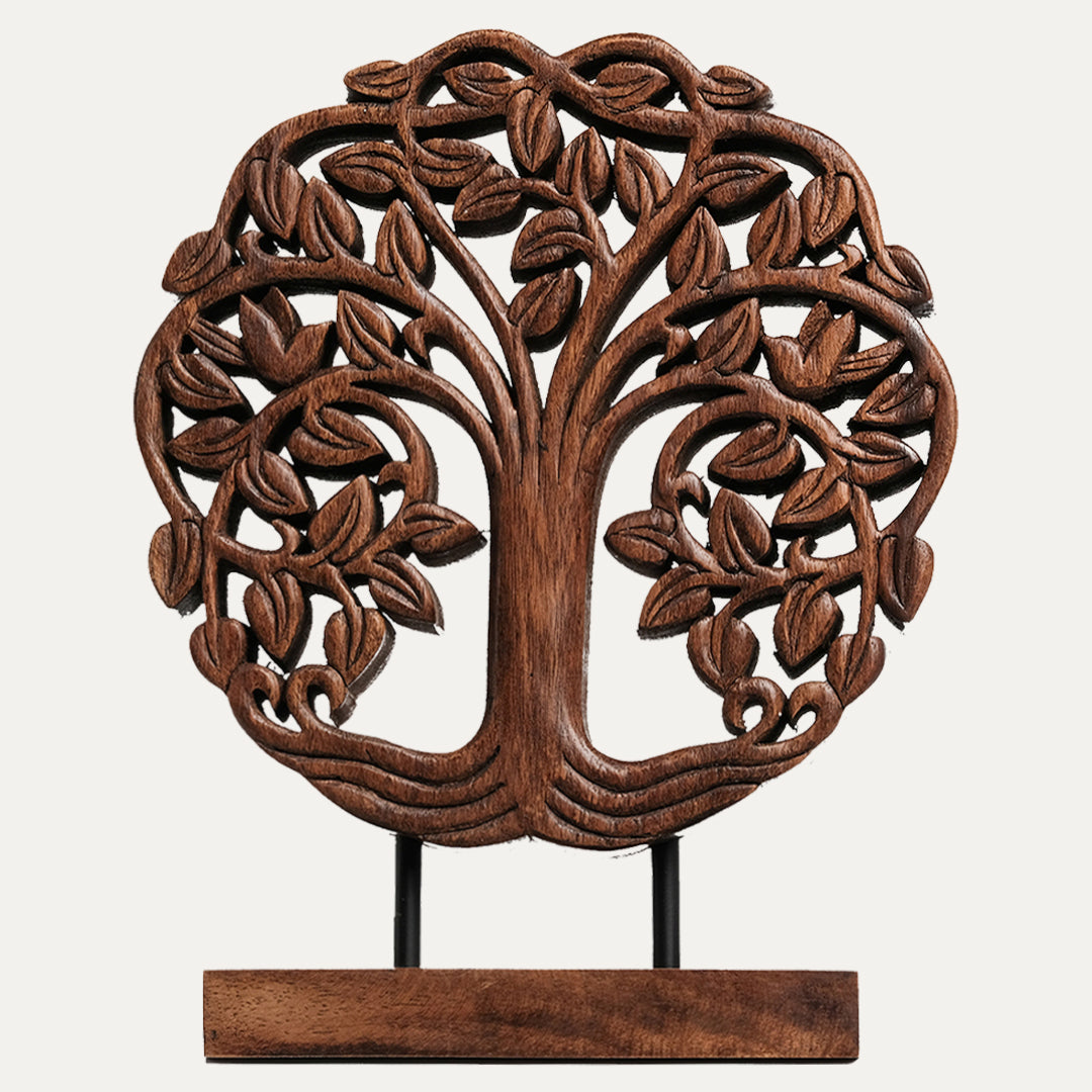 Trezevant Tree of Life Wooden Sculpture - Medium - Decozen