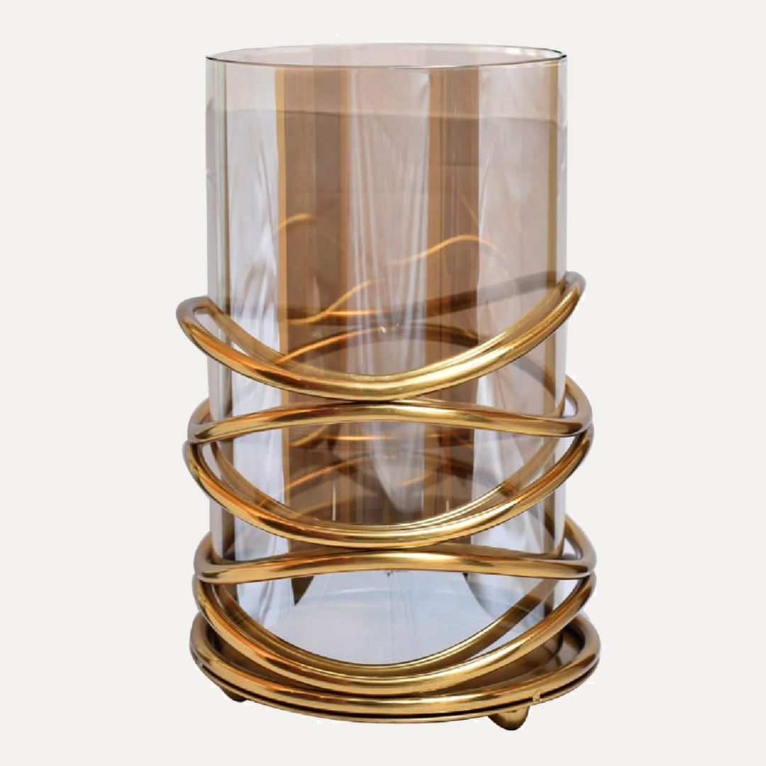 Swirl Design Candle Holder - Large - Decozen