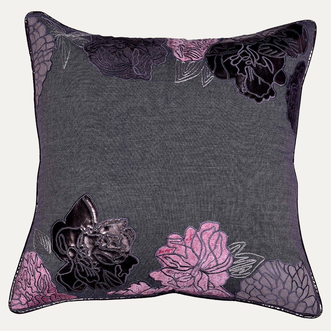 Gray Throw Pillow Covers - Set of 2 and 4, 18 x 18 inches - Decozen