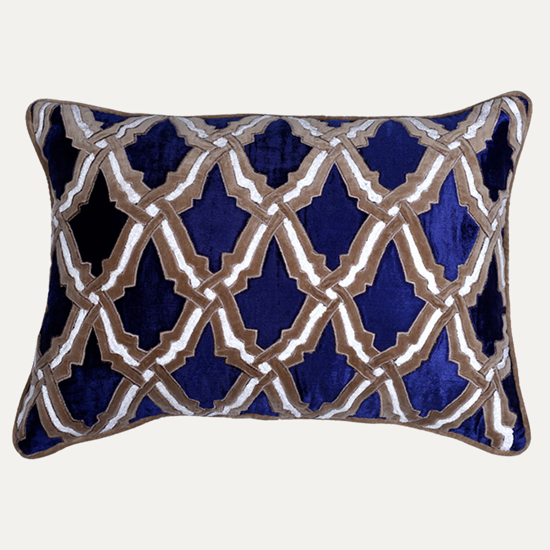 Navy Blue Throw Pillow Covers - Set of 2 and 4, 14 x 20 inches - Decozen