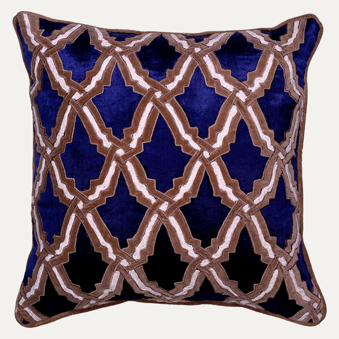 Navy Blue Throw Pillow Covers - Set of 2 and 4, 18 x 18 inches - Decozen