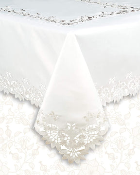 Elegant White Table Linens - Decozen