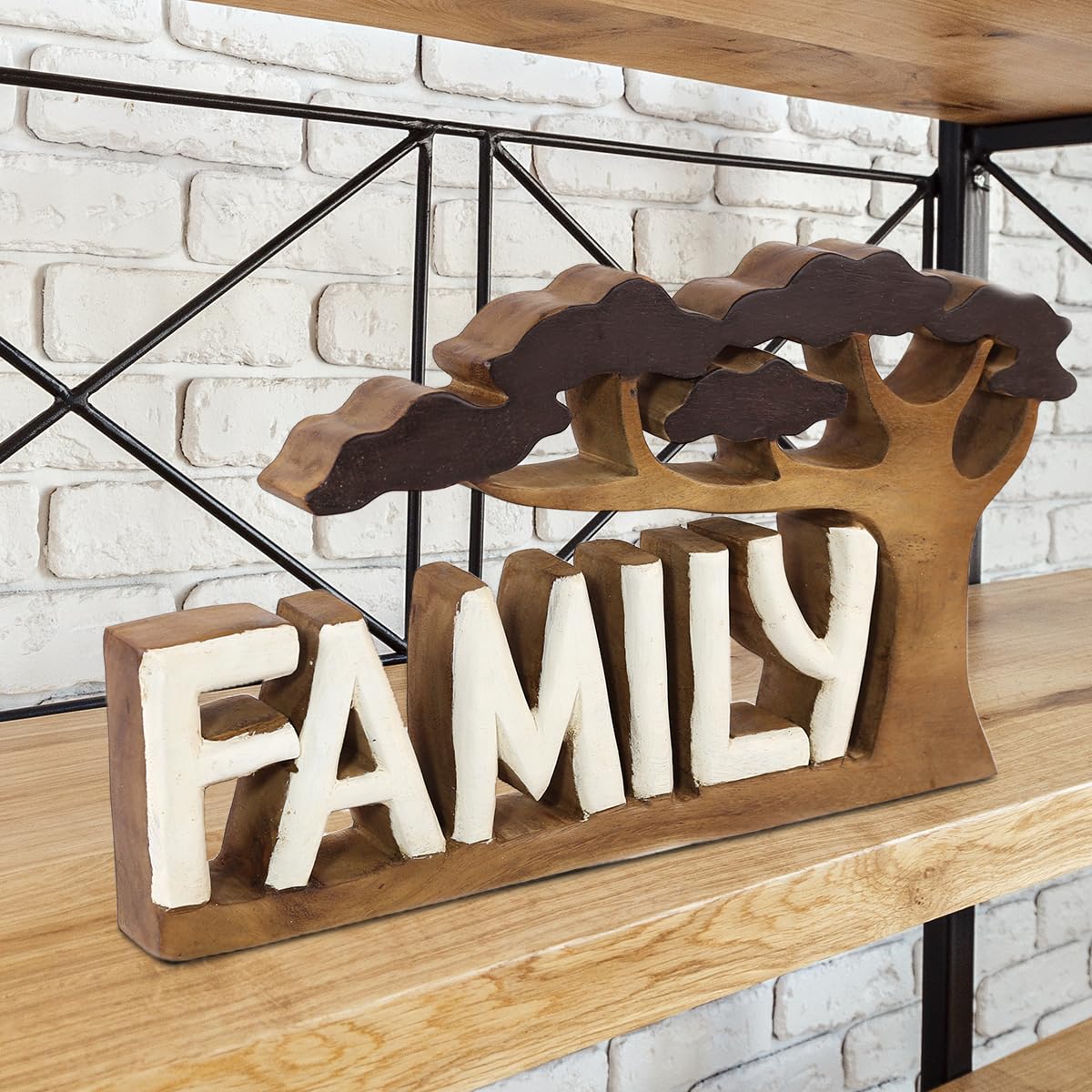 Family Handmade Wooden Sculpture - Decozen