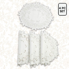 Elegant White Table Linens - Decozen
