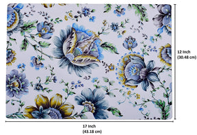 Floral Design Cork Backed Placemats - Decozen