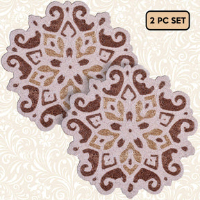 Stylish Beaded Placemats - Set of 2