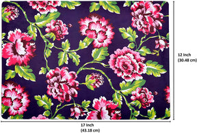 Floral Design Cork Backed Placemats - Decozen