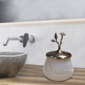 The Vintage Rose Collection - Cotton Ball Container - Decozen
