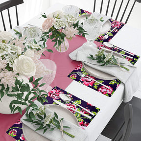 Floral Design Cork Backed Placemats - Decozen