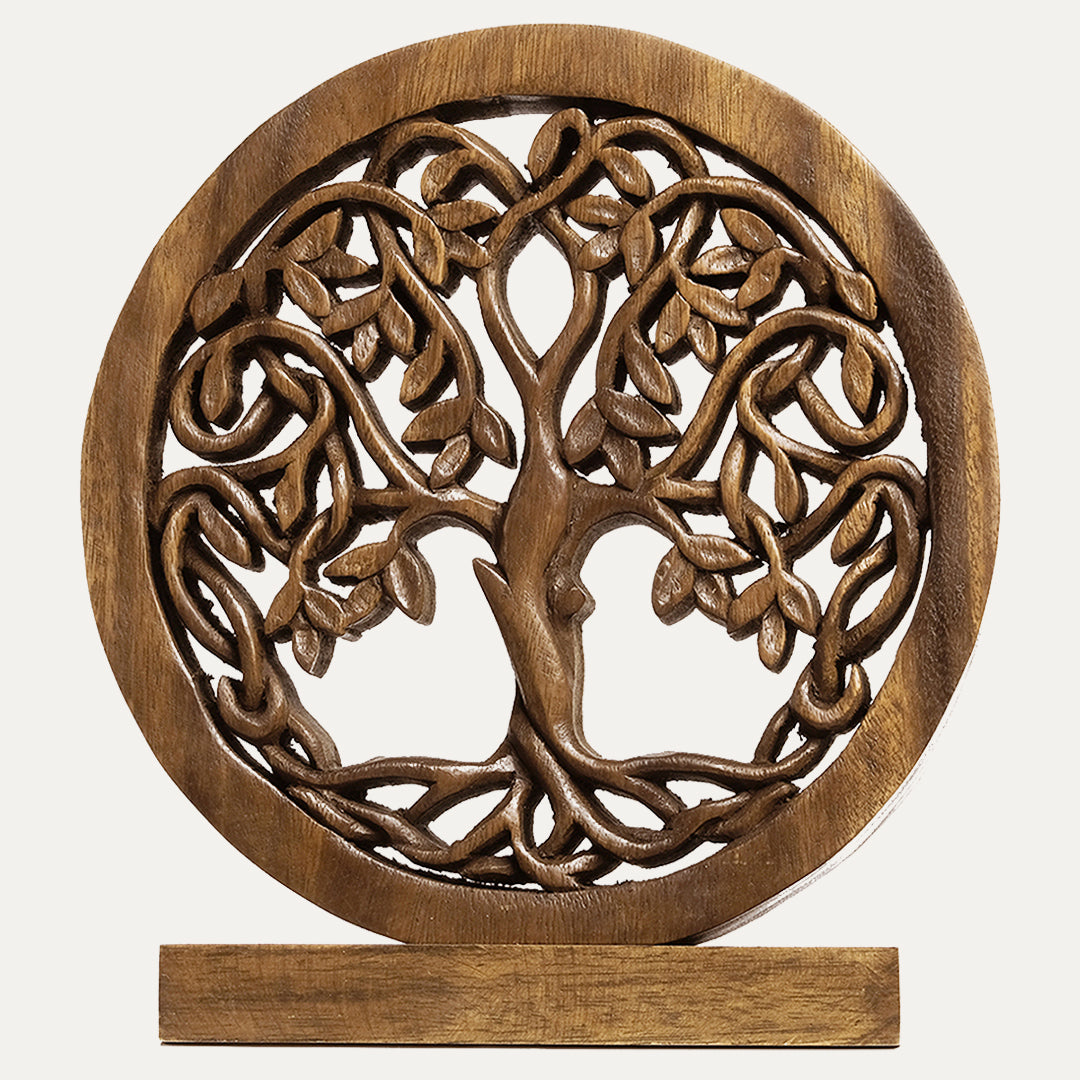 Travilah Tree of Life Wooden Sculpture - Medium - Decozen