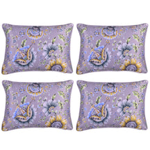 Floral Printed Throw Pillow Covers - Set of 4 - Decozen