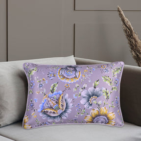 Floral Printed Throw Pillow Covers - Set of 4 - Decozen