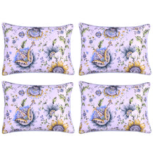 Floral Printed Throw Pillow Covers - Set of 4 - Decozen