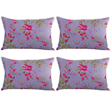 Floral Printed Throw Pillow Covers - Set of 4 - Decozen