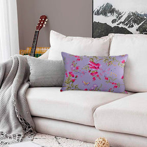 Floral Printed Throw Pillow Covers - Set of 4 - Decozen