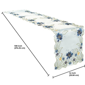 Ivory Table Runner - Cedrick Collection - Decozen