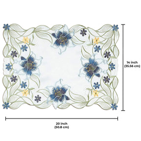 Ivory Table Runner - Cedrick Collection - Decozen