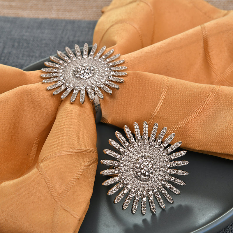 Napkin Rings in White Gold Design - Decozen
