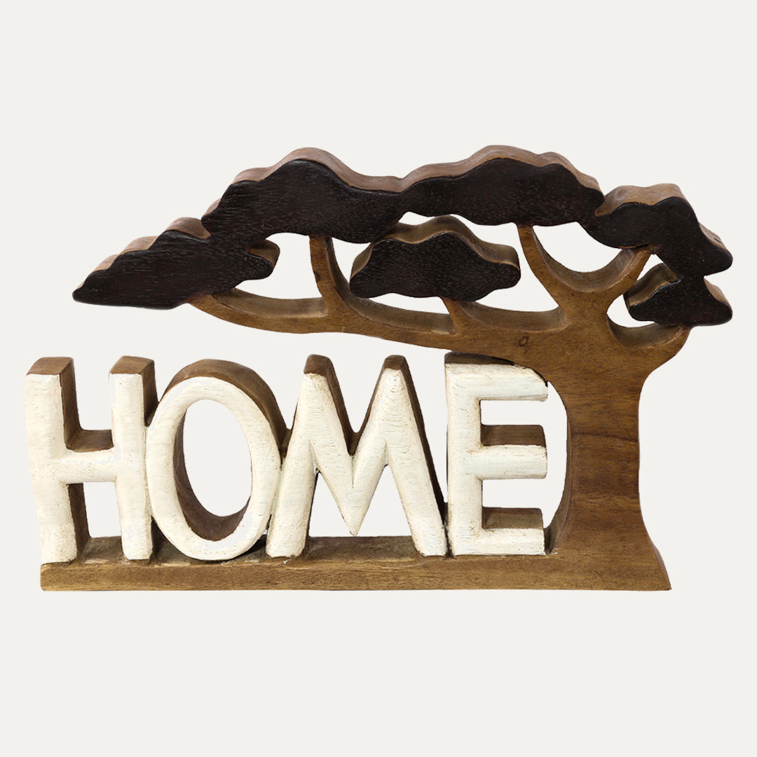 Home Handmade Wooden Sculpture - Decozen