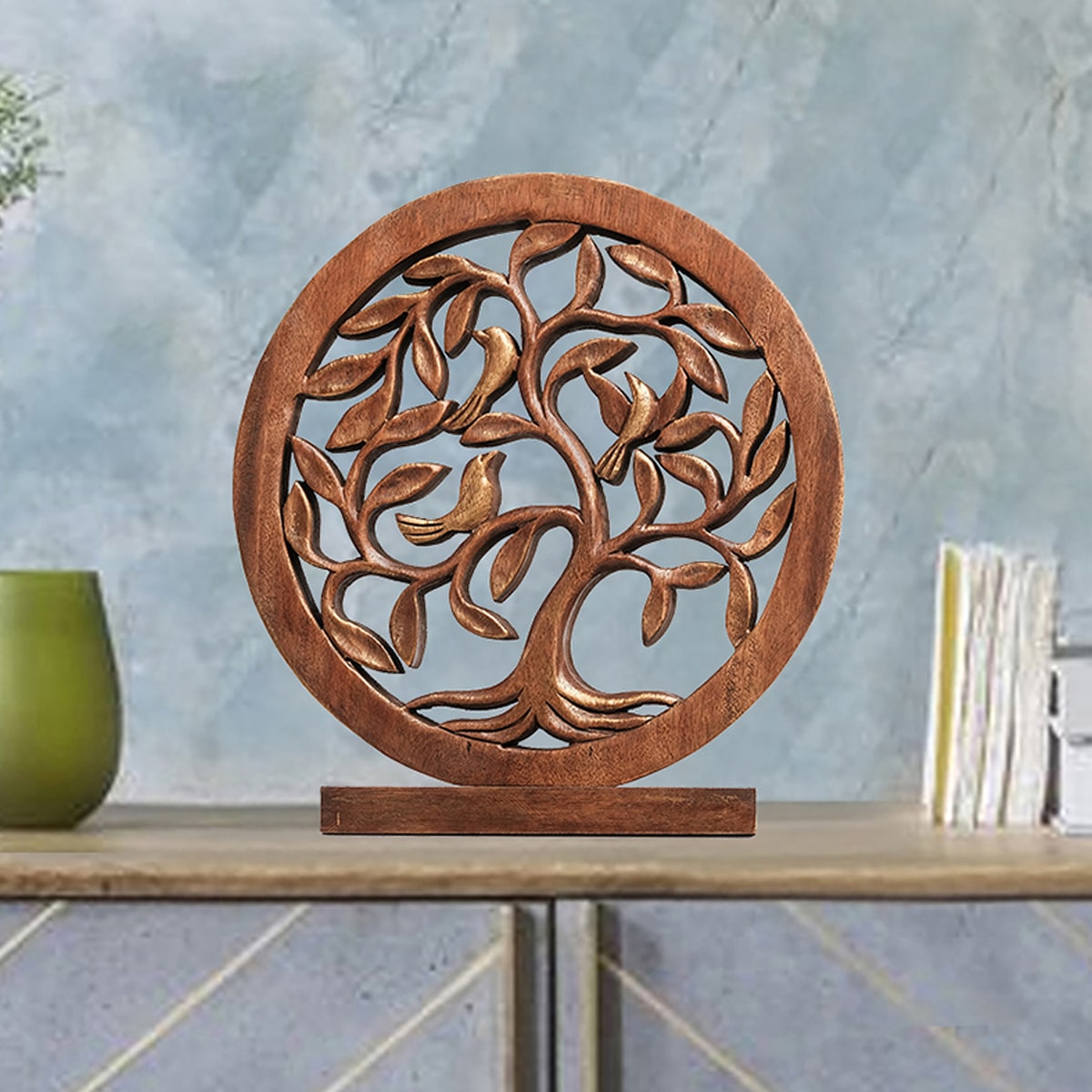 Tree of Life Handmade Wooden Sculpture - Decozen