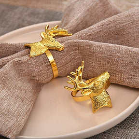 Napkin Rings in White Gold Design - Decozen