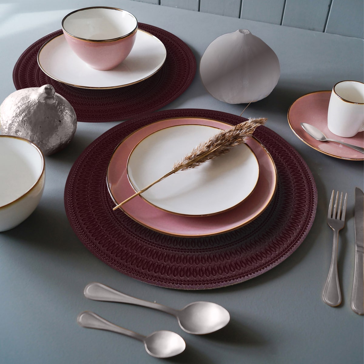 Round PVC Placemats - Set of 6 - Decozen