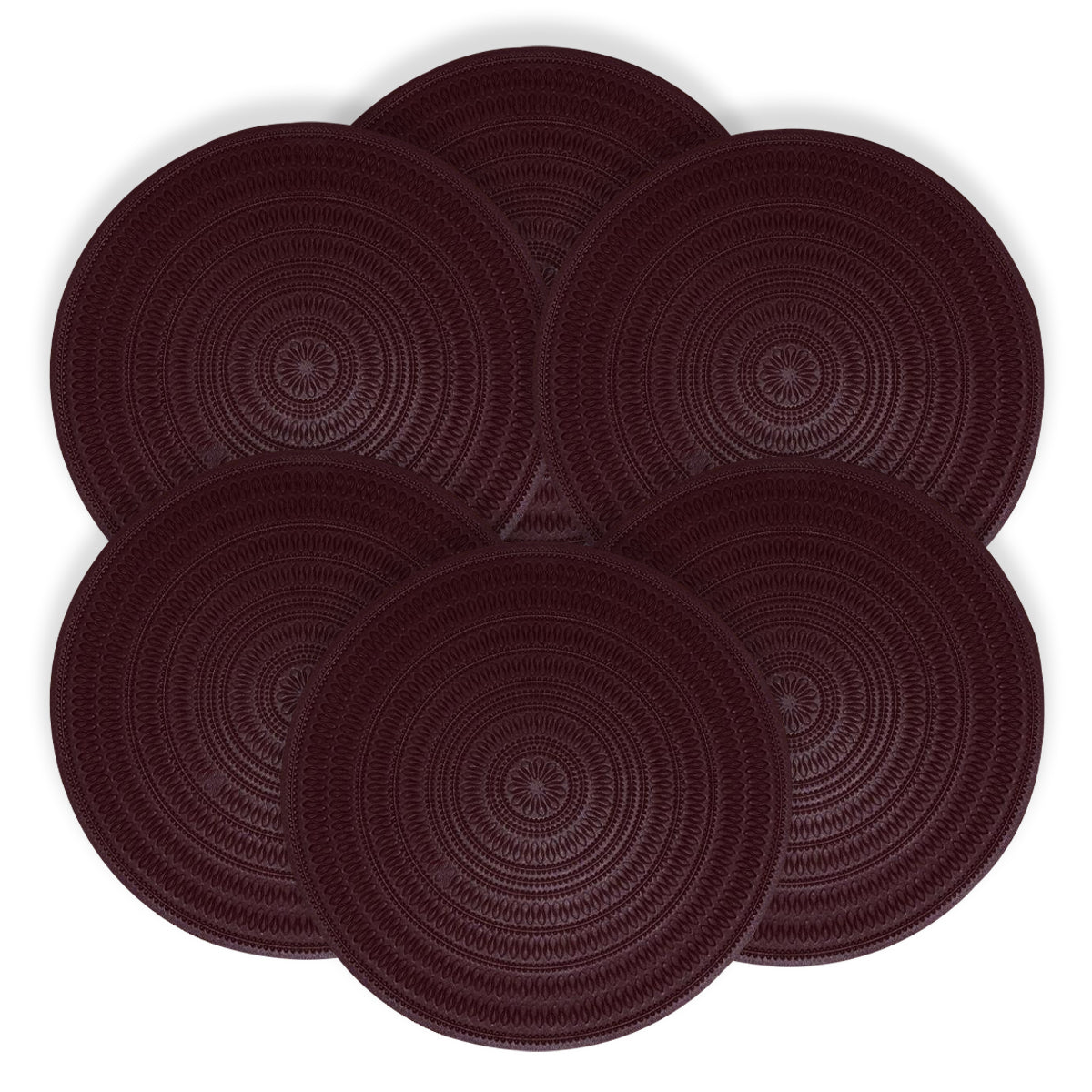 Round PVC Placemats - Set of 6 - Decozen