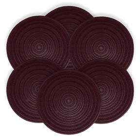 Round PVC Placemats - Set of 6 - Decozen