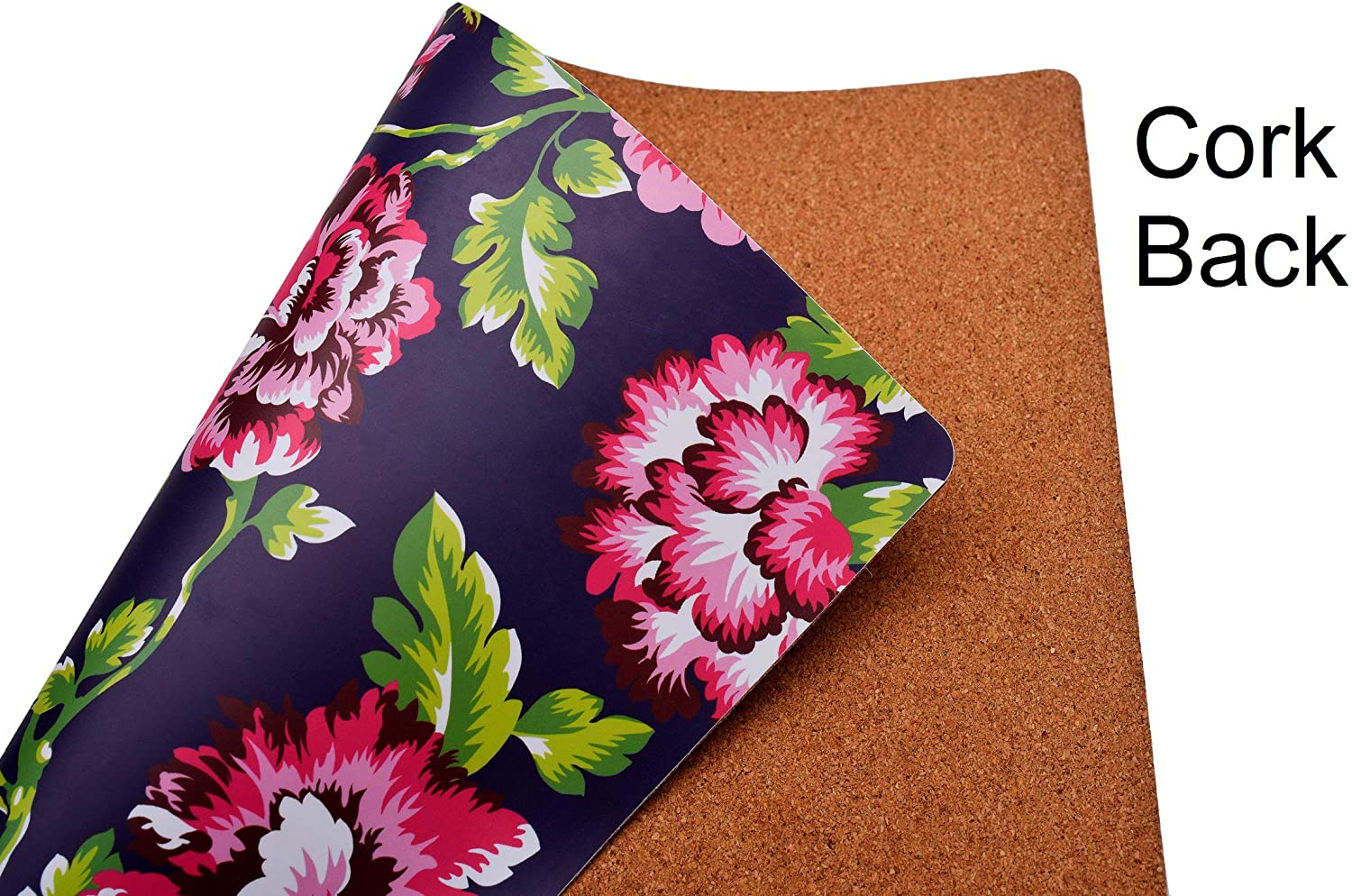 Floral Design Cork Backed Placemats - Decozen