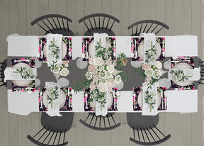 Floral Design Cork Backed Placemats - Decozen