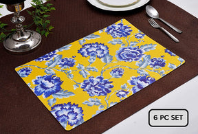 Floral Design Cork Backed Placemats - Decozen
