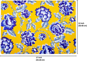 Floral Design Cork Backed Placemats - Decozen