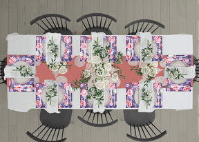 Floral Design Cork Backed Placemats - Decozen