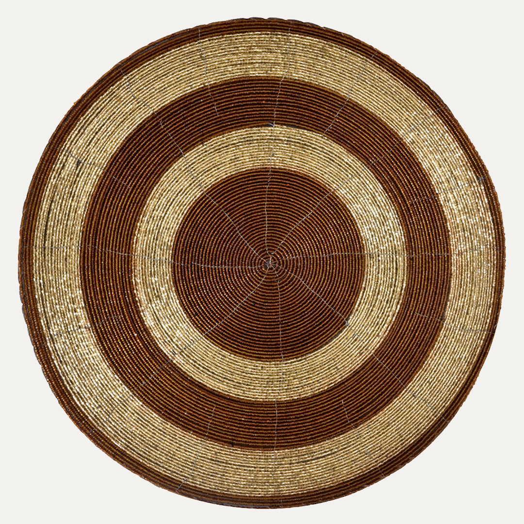 Dillen Grace – Beaded Placemats, The Dillen Collection Elegant Decorative Dining Table Décor 14 inch - Decozen