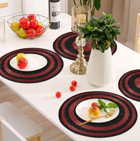 Charlier Grace – Beaded Placemats, The Charlier Collection Elegant Decorative Dining Table Décor 14 inch - Decozen