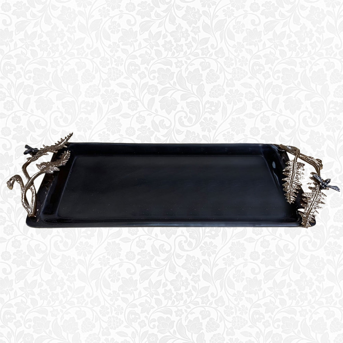 Elegant BD-Tray bathroom vanity tray from the Arabesque collection, featuring intricate design for stylish bath décor.