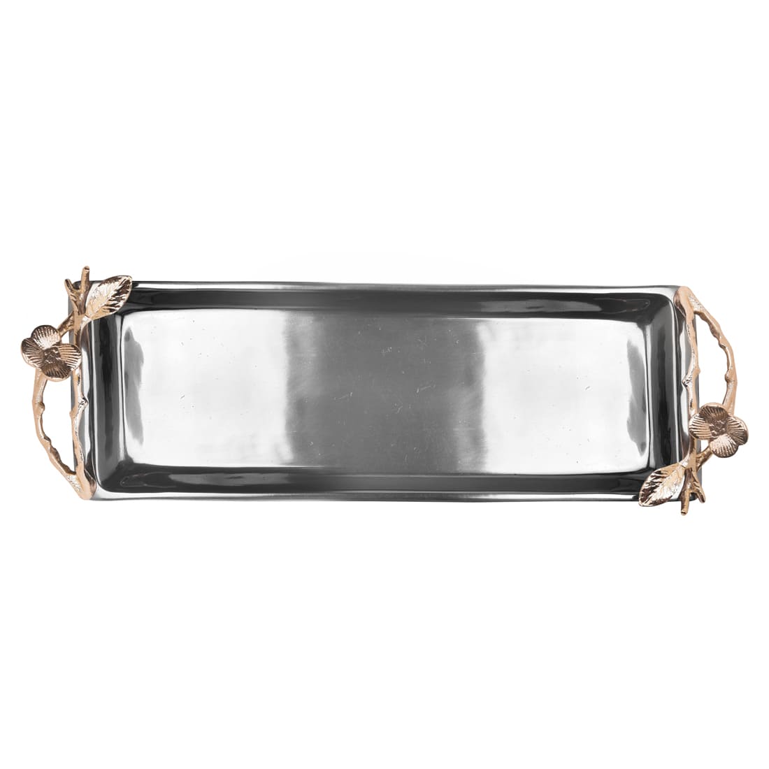 Elegant bathroom vanity tray from BD-Tray's Arabesque collection, featuring intricate design and stylish bath décor for organized space.