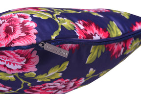 Floral printed throw pillow cover in 20x20 inches with vibrant floral design, made by CC-9691-A-4 for decorative cushions.