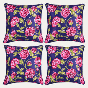 Floral printed throw pillow cover in 20x20 inches, decorative cushion cover from CC-9691-A-4 with colorful floral design.