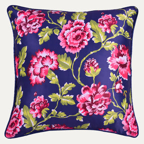 Floral printed throw pillow cover in 20x20 inches, made by CC-9691-A-4, showcasing vibrant floral design on fabric.