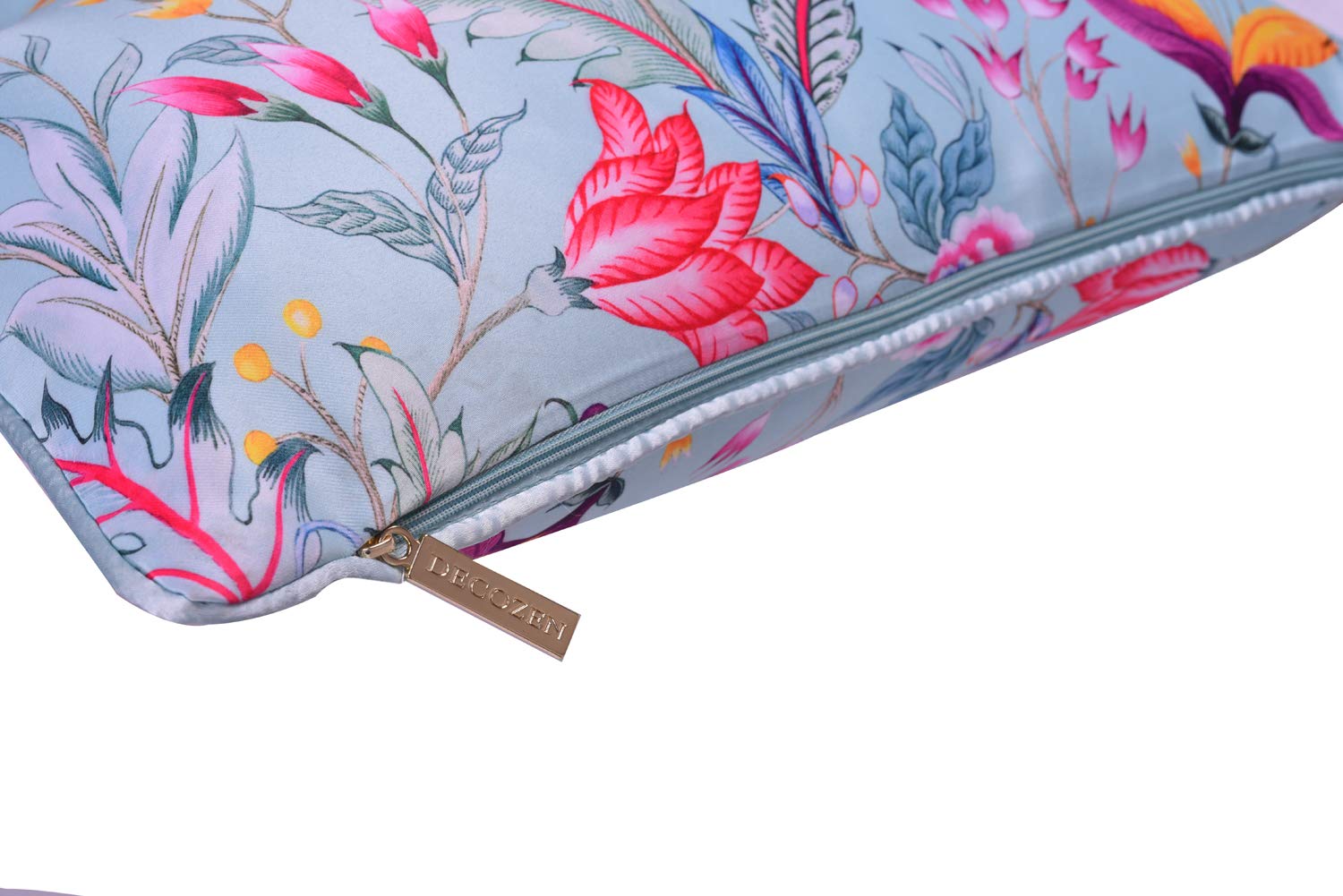 Floral Printed Throw Pillow Covers - 14 x 20 Inches - Decozen