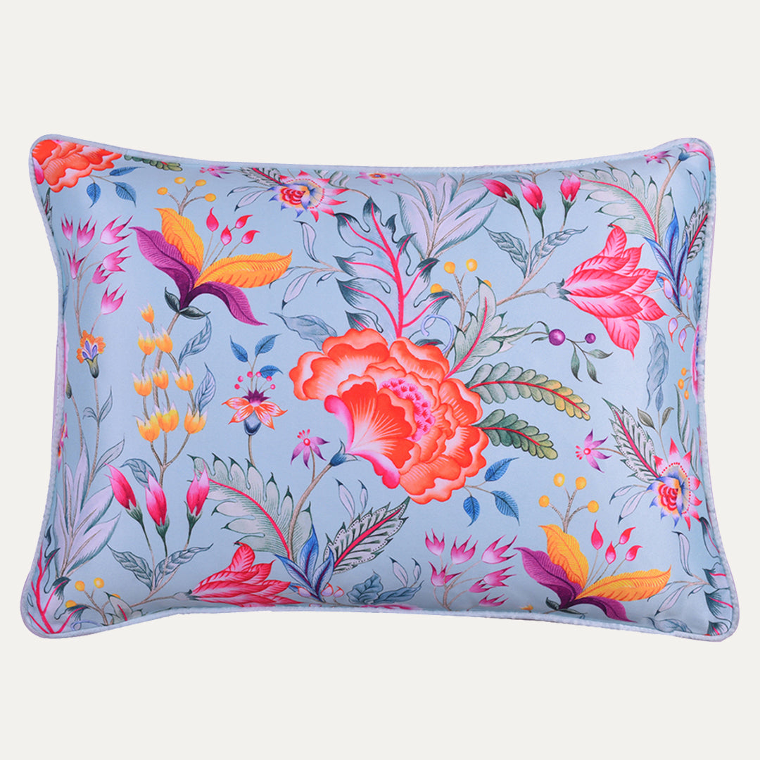 Floral Printed Throw Pillow Covers - 14 x 20 Inches - Decozen