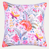 Floral printed throw pillow cover, 20x20 inches, decorative cushion cover from CC-9697-A-4 with vibrant floral design.