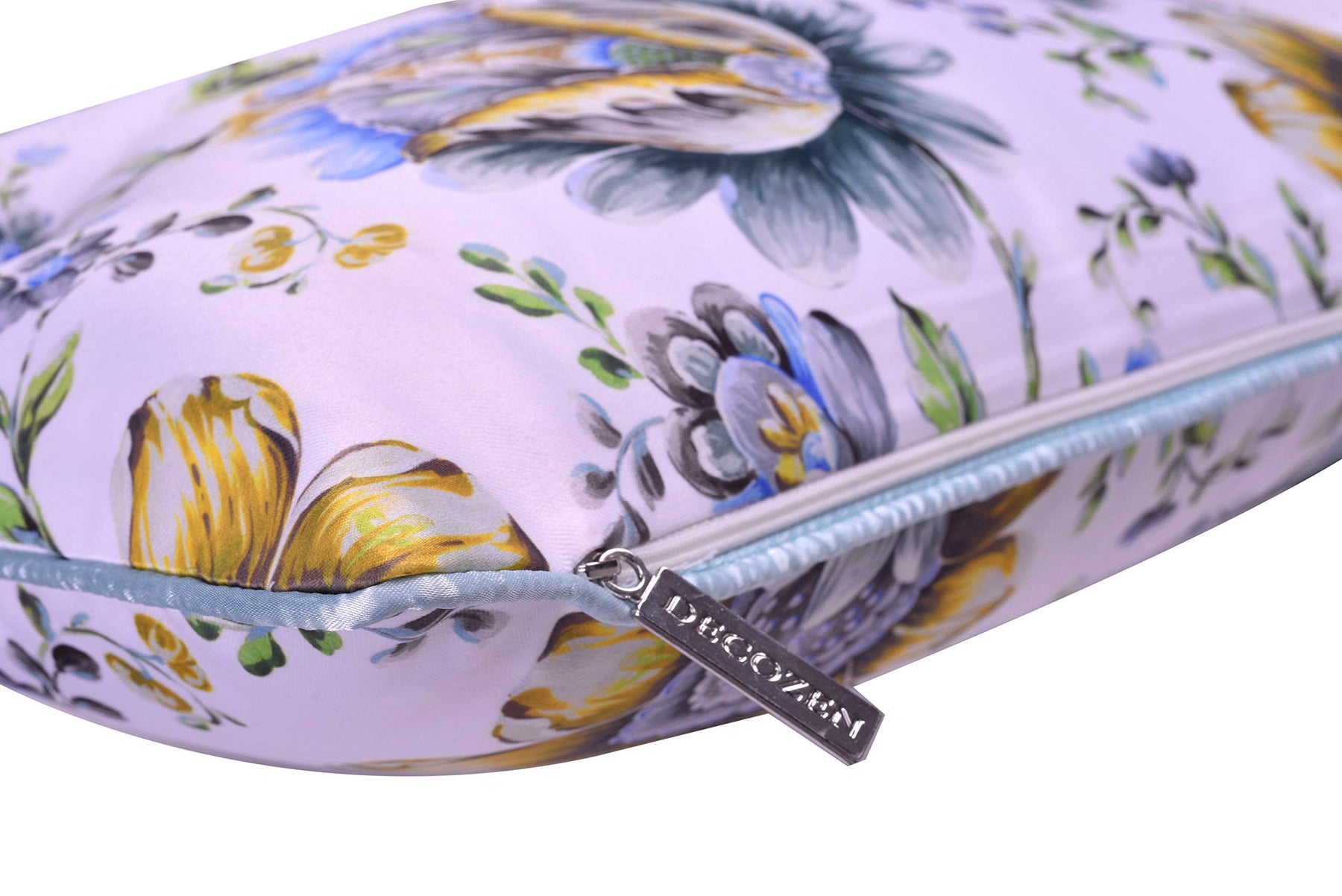 Floral Printed Throw Pillow Covers - 14 x 20 Inches - Decozen