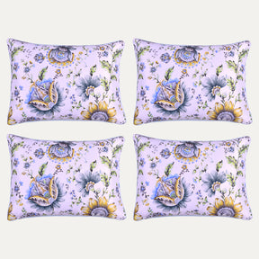 Floral Printed Throw Pillow Covers - 14 x 20 Inches - Decozen