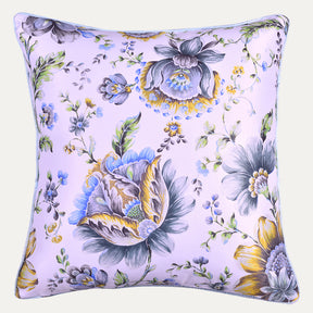 Floral printed throw pillow cover from CC-9699-A-4, 20x20 inches, featuring vibrant floral design on soft fabric.