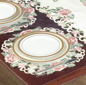Round Linen Placemat Doilies - Set of 4 - Decozen