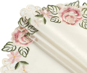 Round Linen Placemat Doilies - Set of 4 - Decozen